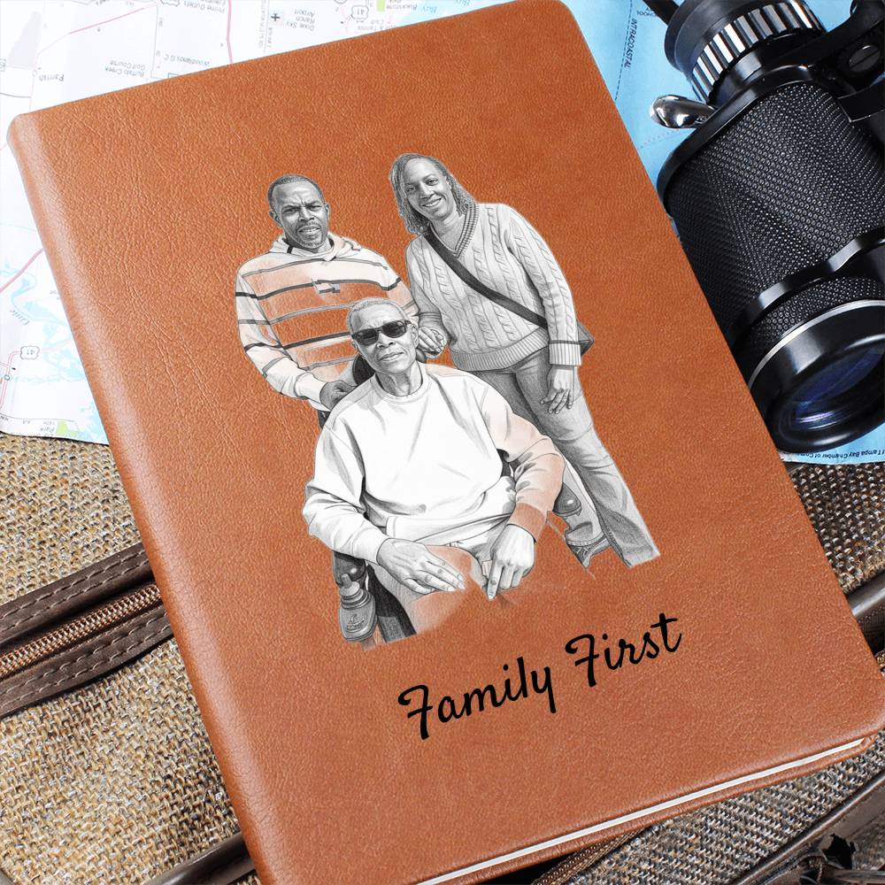 Custom Graphic Vegan Leather Journal