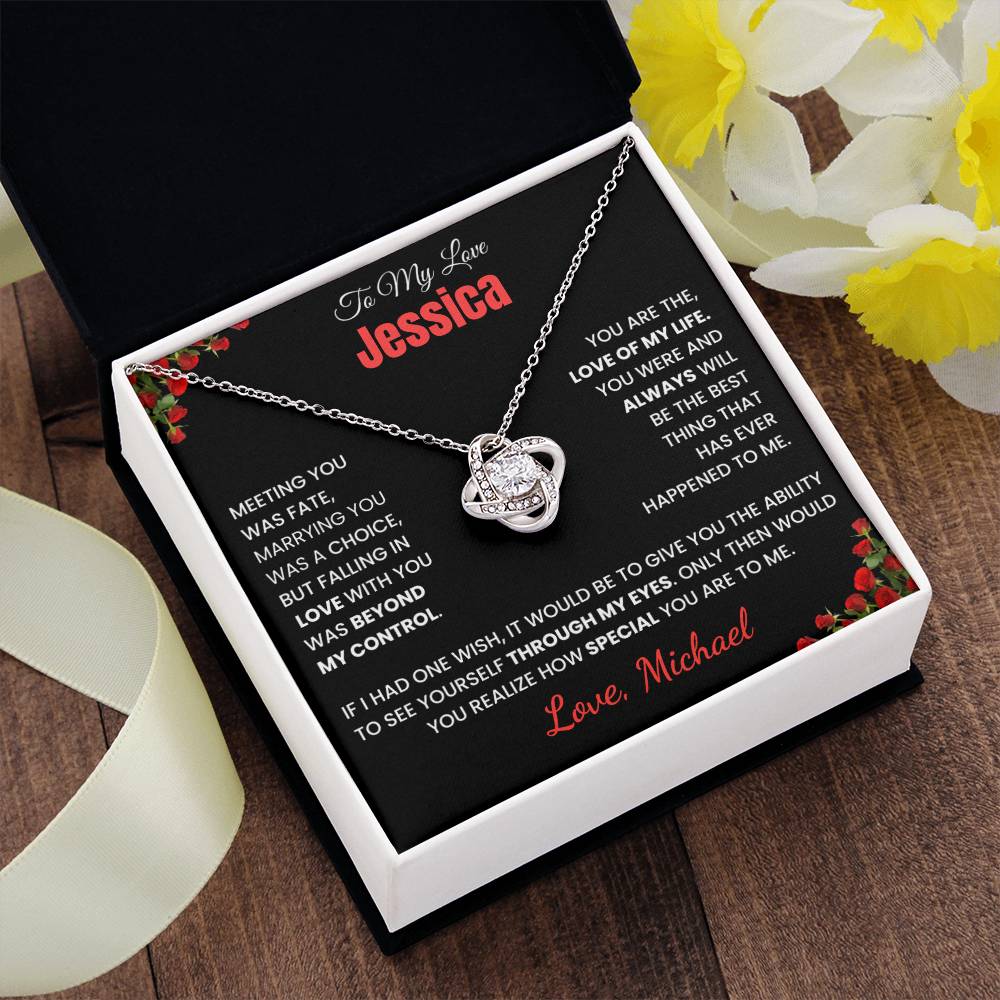 To My Love Knot Necklace