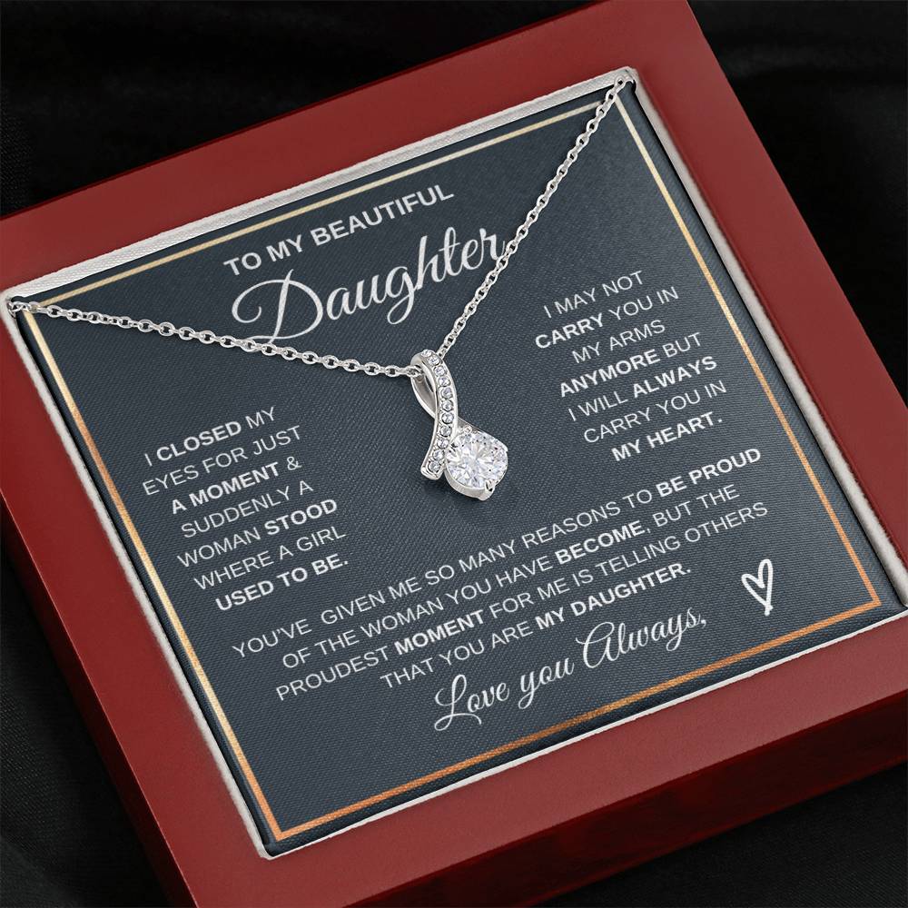 To My Daughter Alluring Beauty Necklace