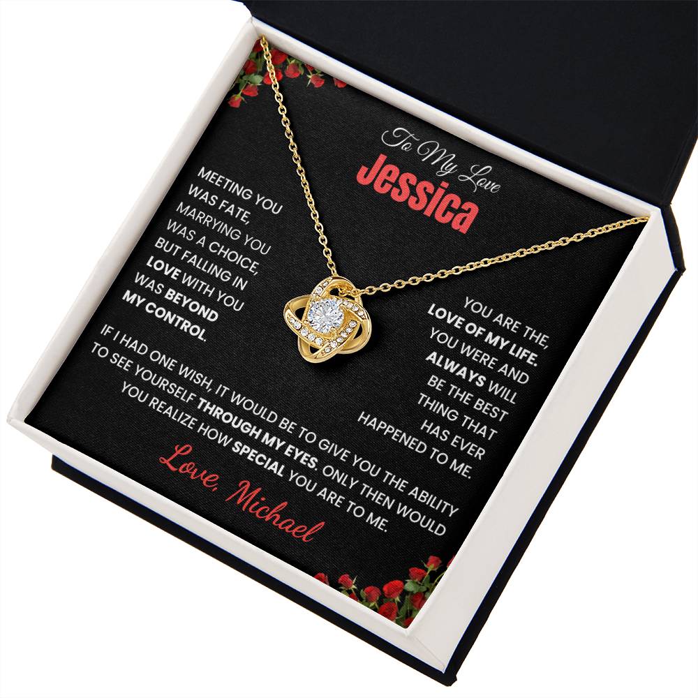 To My Love Knot Necklace