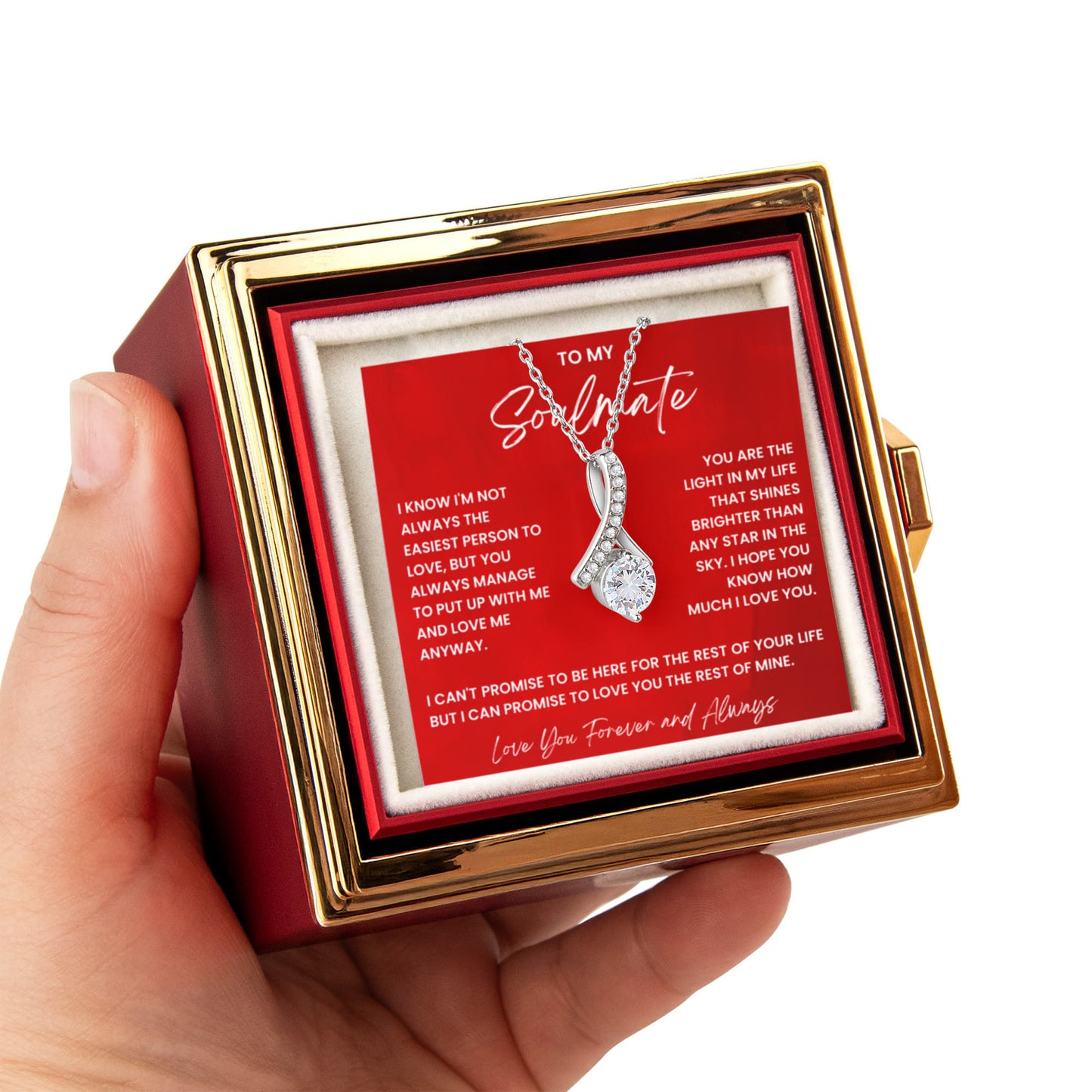 Custom Alluring Beauty with Rotating Rose Gift Box ~ Soulmate