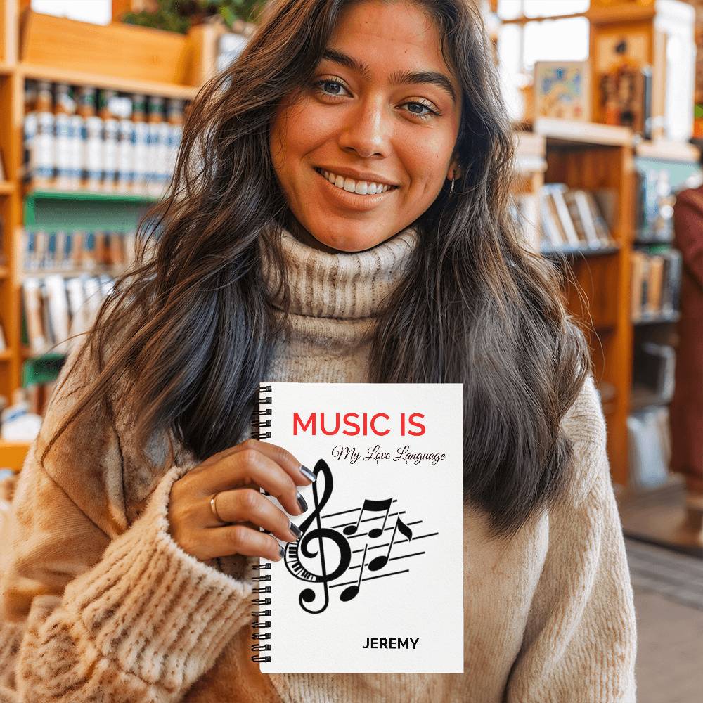 Personalized Music Lover Spiral Notebook
