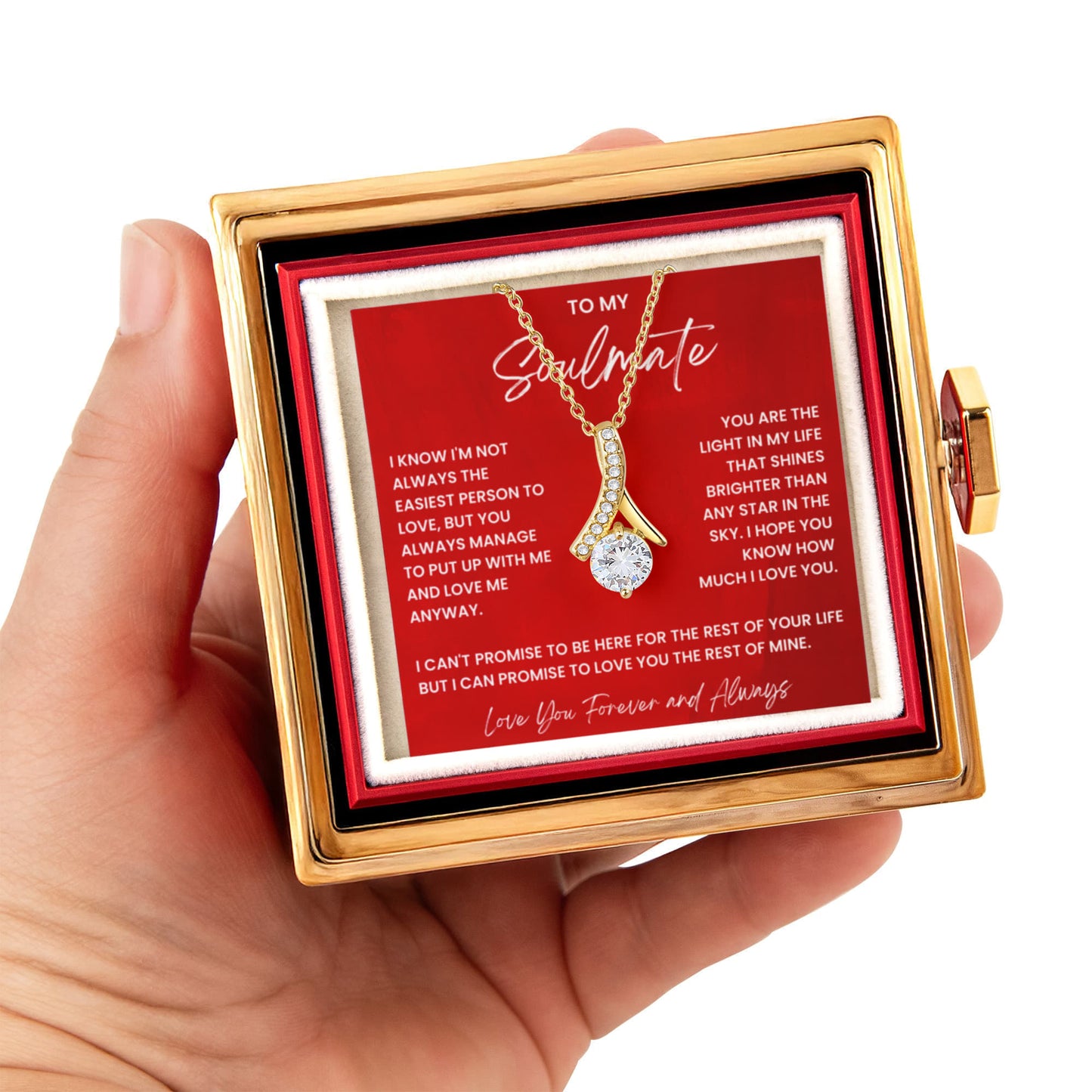 Custom Alluring Beauty with Rotating Rose Gift Box ~ Soulmate