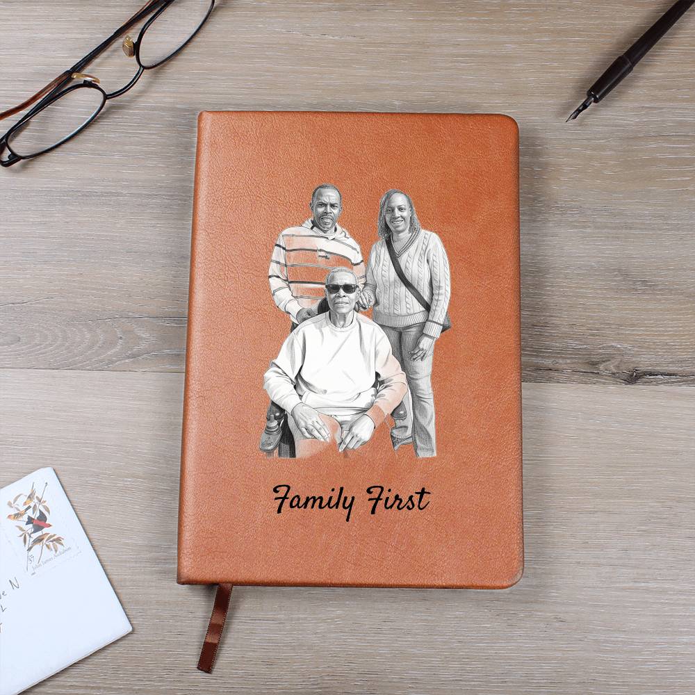 Custom Graphic Vegan Leather Journal