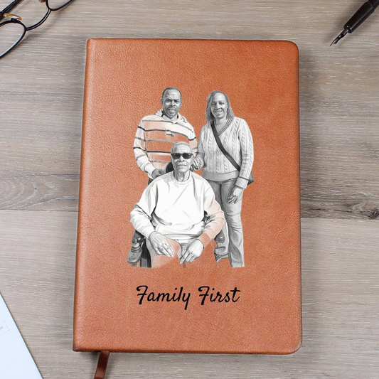 Custom Graphic Vegan Leather Journal