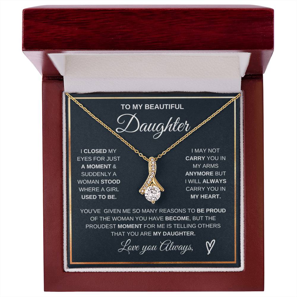 To My Daughter Alluring Beauty Necklace