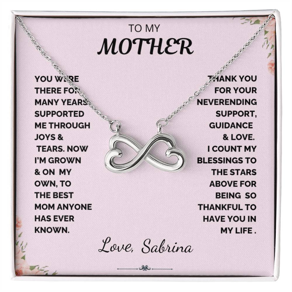 Custom Endless Love Necklace (f/k/a Infinity Hearts) ~ To My Moher