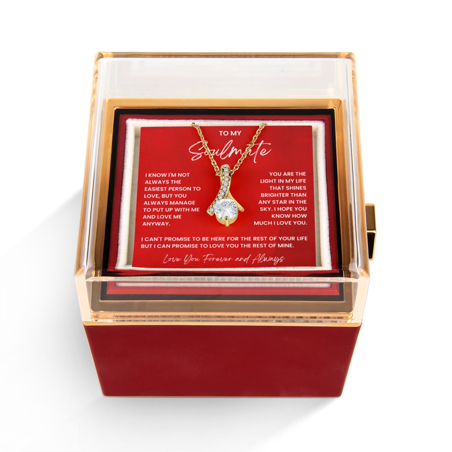 Custom Alluring Beauty with Rotating Rose Gift Box ~ Soulmate