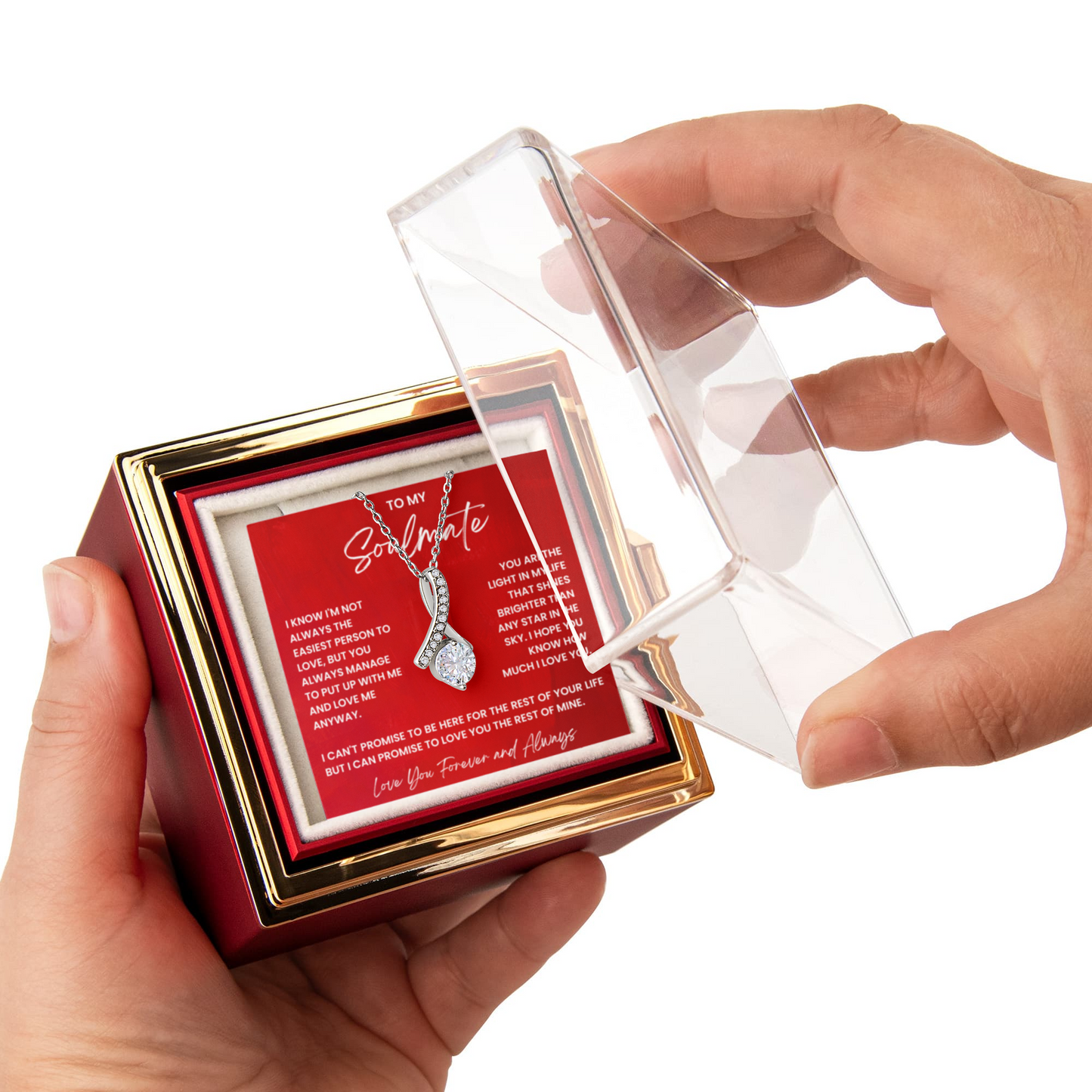 Custom Alluring Beauty with Rotating Rose Gift Box ~ Soulmate