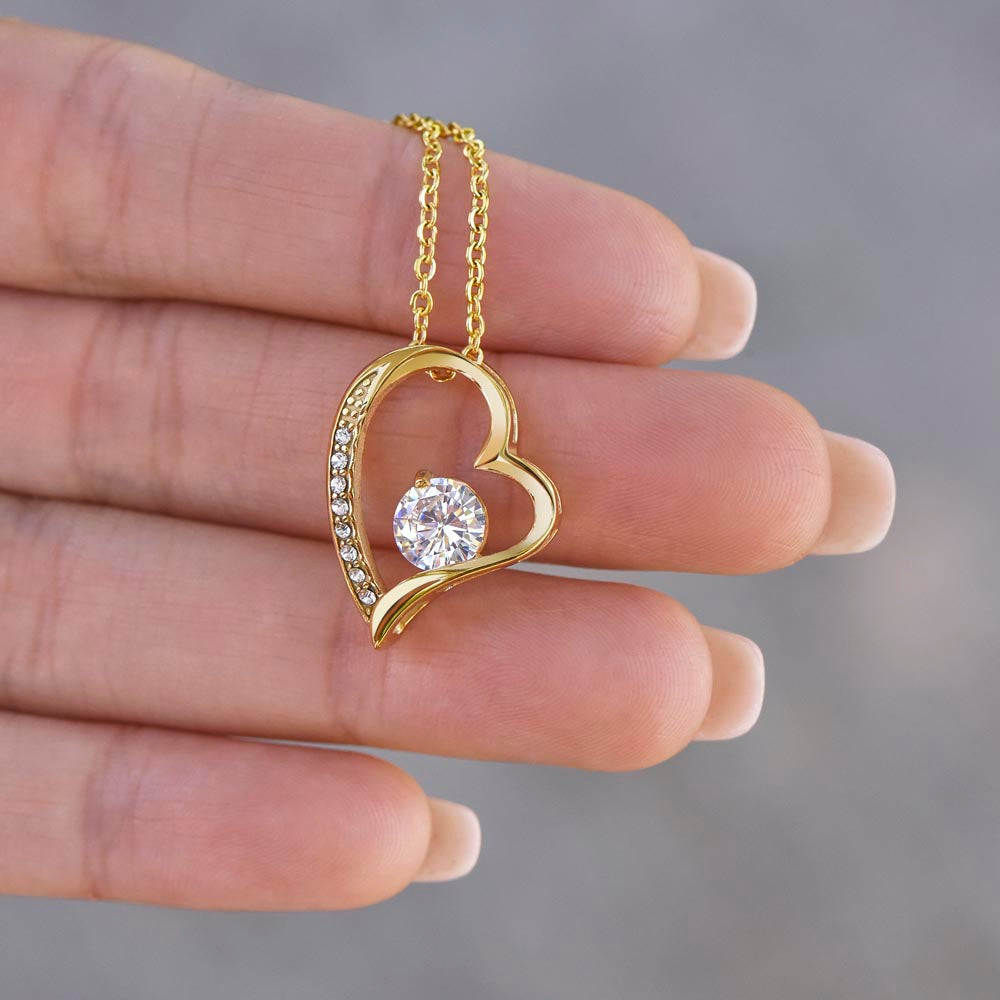 To My Daughter Forever Love Necklace