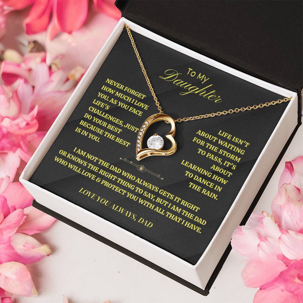 Forever Love Necklace with Message Card ~ Daughter