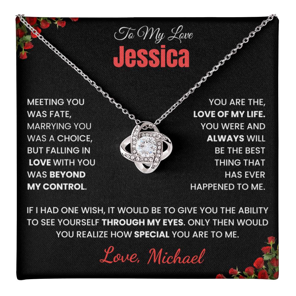 To My Love Knot Necklace