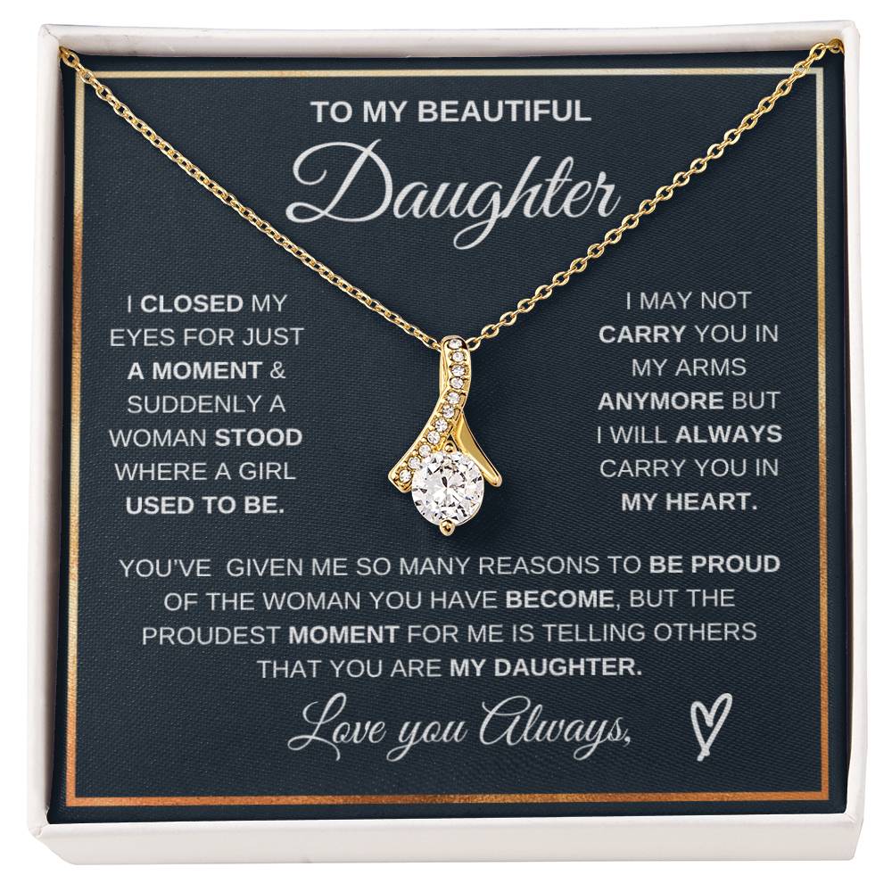 To My Daughter Alluring Beauty Necklace