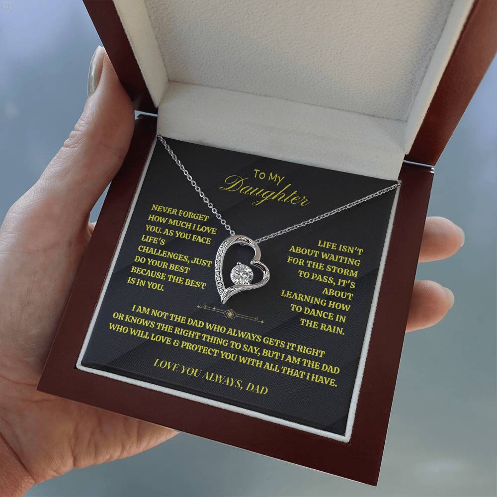 Forever Love Necklace with Message Card ~ Daughter