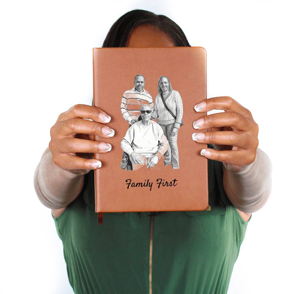 Custom Graphic Vegan Leather Journal