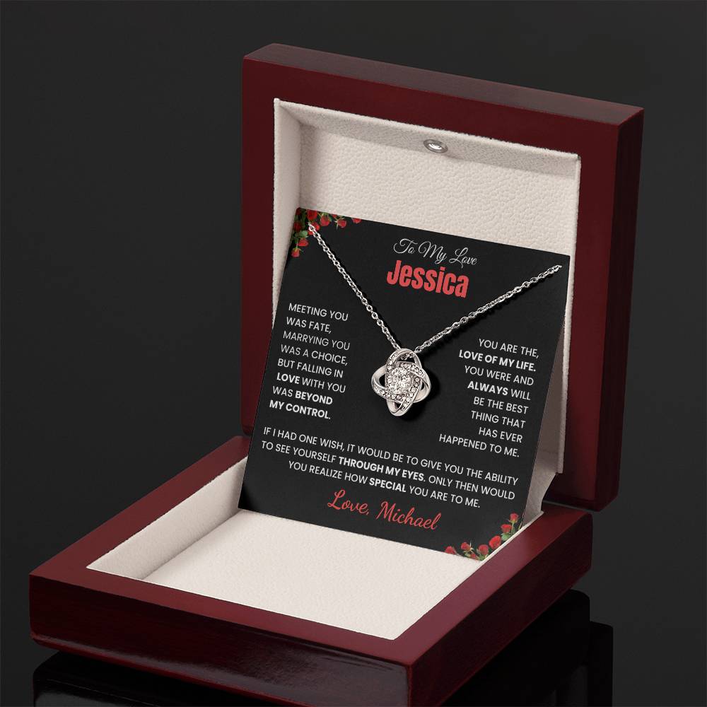 To My Love Knot Necklace